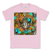 Bubblegum Pink aztec bull skull seamless pattern Classic Tee - HRA Design Shop