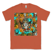 Copper aztec bull skull seamless pattern Classic Tee - HRA Design Shop