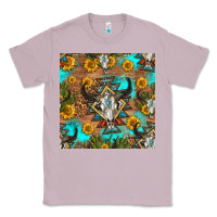 Lilac aztec bull skull seamless pattern Classic Tee - HRA Design Shop
