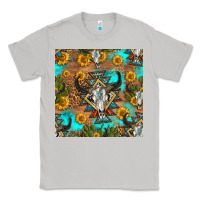 Moon Dust aztec bull skull seamless pattern Classic Tee - HRA Design Shop