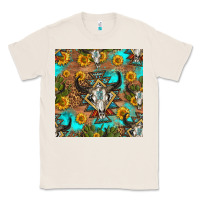 Natural aztec bull skull seamless pattern Classic Tee - HRA Design Shop
