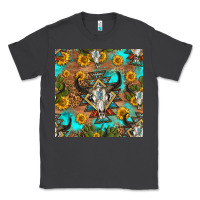 Smoke aztec bull skull seamless pattern Classic Tee - HRA Design Shop
