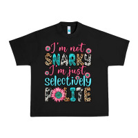 Black i m not snarky i m just selectively polite Urban Heavy Tee - Zillion Design Studio