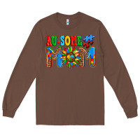 Chestnut ausome autism mom Long Sleeve Tee - AdoDesignShop