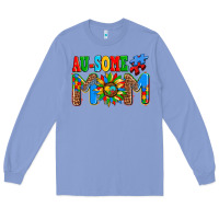 Colony Blue ausome autism mom Long Sleeve Tee - AdoDesignShop