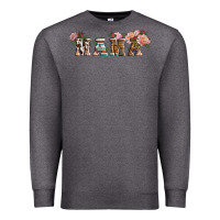 Charcoal Heather Western Floral Mama Premium Sweatshirt - LillyAllenDesigns