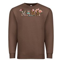 Chestnut Western Floral Mama Premium Sweatshirt - LillyAllenDesigns