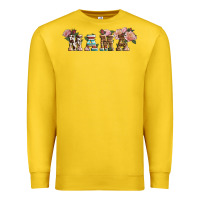 Lemon Western Floral Mama Premium Sweatshirt - LillyAllenDesigns