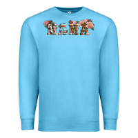 Ocean Blue Western Floral Mama Premium Sweatshirt - LillyAllenDesigns
