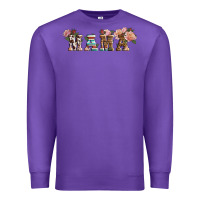 Purple Western Floral Mama Premium Sweatshirt - LillyAllenDesigns