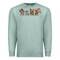 Seafoam Western Floral Mama Premium Sweatshirt - LillyAllenDesigns