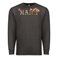 Smoke Western Floral Mama Premium Sweatshirt - LillyAllenDesigns