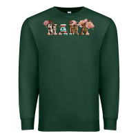 Sports Green Western Floral Mama Premium Sweatshirt - LillyAllenDesigns