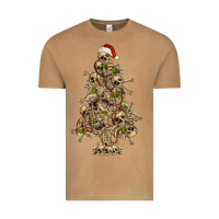 Vintage Camel Skeleton Christmas Tree Vintage Tee - RanaPortraitStore
