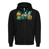 Black gemstone coffee cups Zipper Hoodie - AdoDesignShop