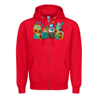 Red gemstone coffee cups Zipper Hoodie - AdoDesignShop