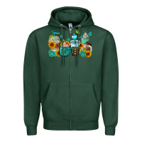 Sports Green gemstone coffee cups Zipper Hoodie - AdoDesignShop