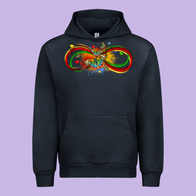 Butterfly Infinity Symbol Autism Urban Hoodie Designed By Lillyallendesigns