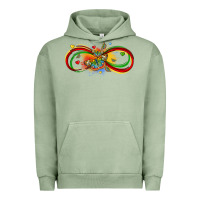 Pigment Oil Green butterfly infinity symbol autism Urban Hoodie - LillyAllenDesigns