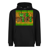 Black st patricks day lucky mini Heavyweight Hoodie - Artiststas