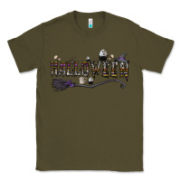 Army Green halloween Classic Tee - CowhideDigitalArt