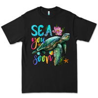 Black sea you soon with sea turtle Premium Tee - Artiststas