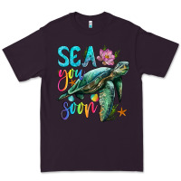 Plum sea you soon with sea turtle Premium Tee - Artiststas