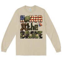 Mushroom Honor the brave 4th of july Long Sleeve Tee - CowGirlArtShop