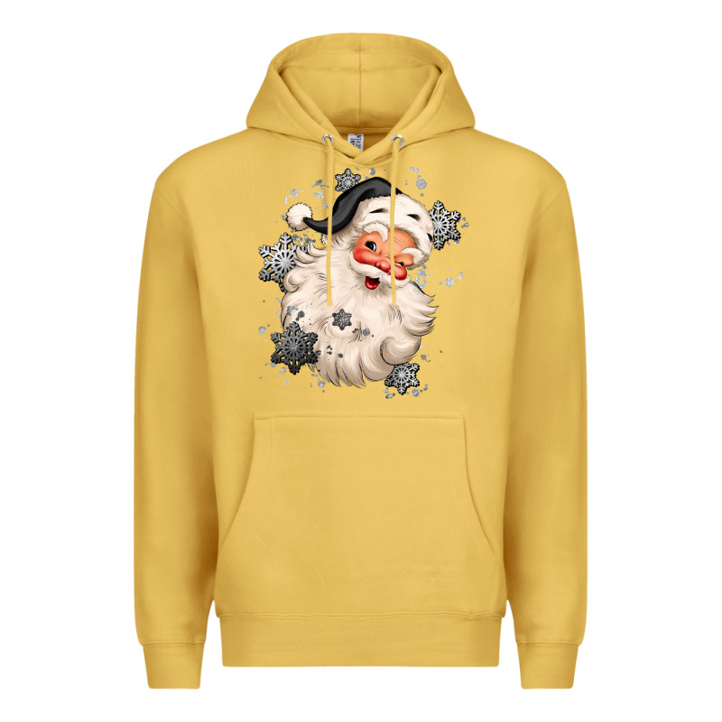 White Christmas Santa Claus Premium Hoodie by MaliasSmallBusiness | Teevron