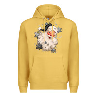 Antique Gold white christmas santa claus Premium Hoodie - MaliasSmallBusiness