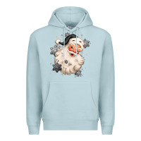 Blue Mist white christmas santa claus Premium Hoodie - MaliasSmallBusiness