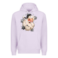 Lilac white christmas santa claus Premium Hoodie - MaliasSmallBusiness