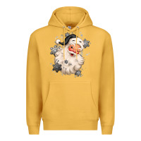 Mustard white christmas santa claus Premium Hoodie - MaliasSmallBusiness