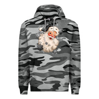 Slate Camo white christmas santa claus Premium Hoodie - MaliasSmallBusiness