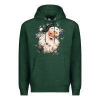 Sports Green white christmas santa claus Premium Hoodie - MaliasSmallBusiness