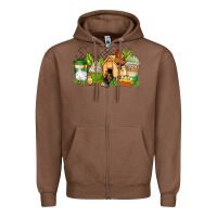 Chestnut chicken coffee cups Zipper Hoodie - AdoDesignShop