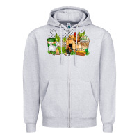 Chicken Coffee Cups Zipper Hoodie | Teevron