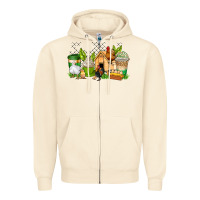 Sandshell chicken coffee cups Zipper Hoodie - AdoDesignShop