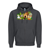 Smoke chicken coffee cups Zipper Hoodie - AdoDesignShop