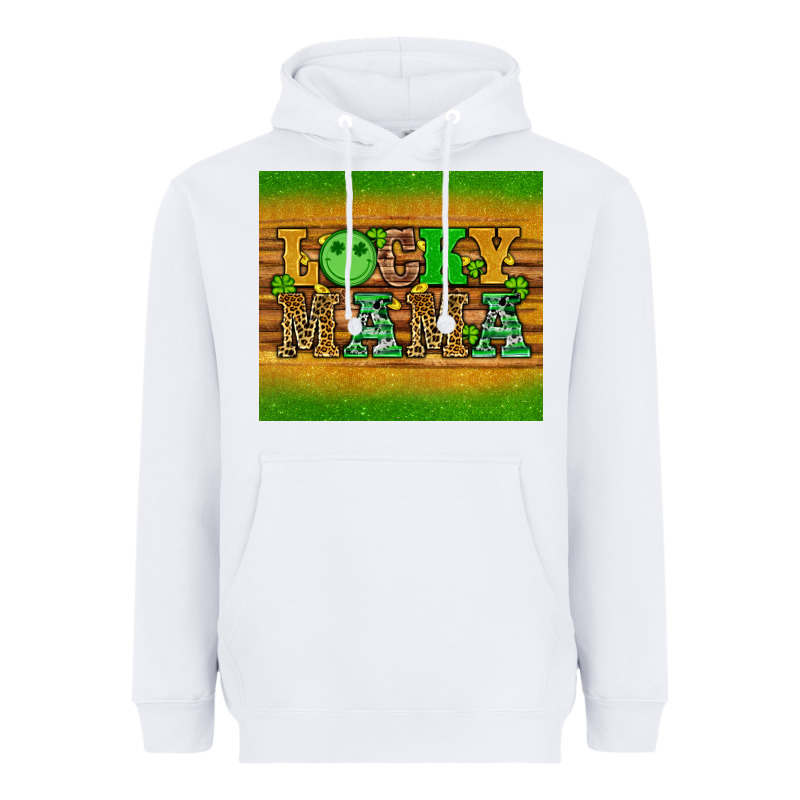 St Patricks Day Lucky Mama Heavyweight Hoodie by Artiststas | Teevron