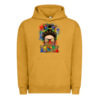 Pigment Peanut Butter autism mom messy bun Urban Hoodie - LillyAllenDesigns