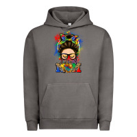 Pigment Tornado autism mom messy bun Urban Hoodie - LillyAllenDesigns