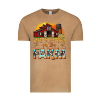 Vintage Camel life is better on the farm with barn Vintage Tee - texasbilliewilder