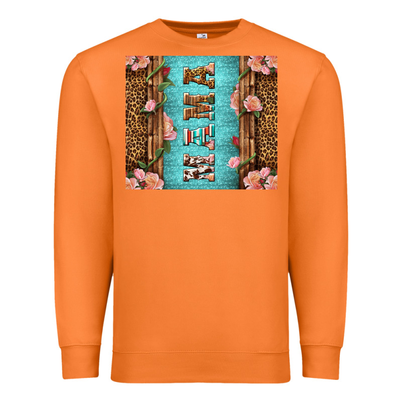 Western Mama Pink Roses Premium Sweatshirt by LillyAllenDesigns | Teevron