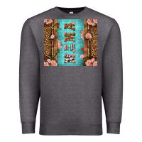 Charcoal Heather Western Mama Pink Roses Premium Sweatshirt - LillyAllenDesigns