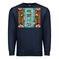Navy Western Mama Pink Roses Premium Sweatshirt - LillyAllenDesigns
