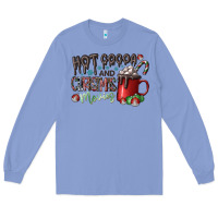 Colony Blue hot cocoa and christmas movies Long Sleeve Tee - CowhideDigitalArt