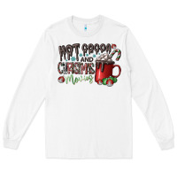 White hot cocoa and christmas movies Long Sleeve Tee - CowhideDigitalArt