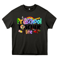 Asphalt Preschool Teacher Life Heavy Core Tee - LillyAllenDesigns