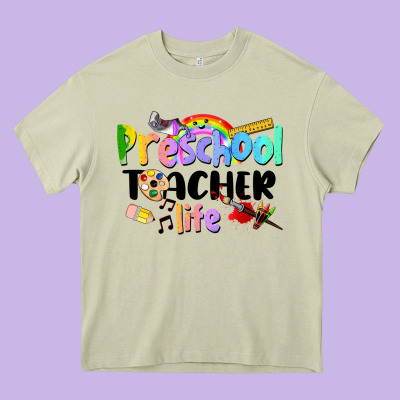 Preschool Teacher Life Heavy Core Tee Designed By Lillyallendesigns